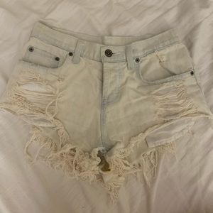 High Waisted Denim Shorts